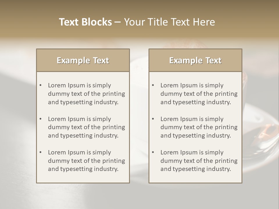 Foamy Restaurant Cafe PowerPoint Template