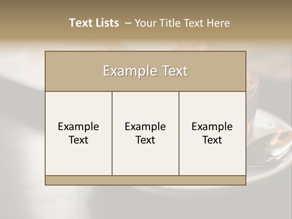 Foamy Restaurant Cafe PowerPoint Template