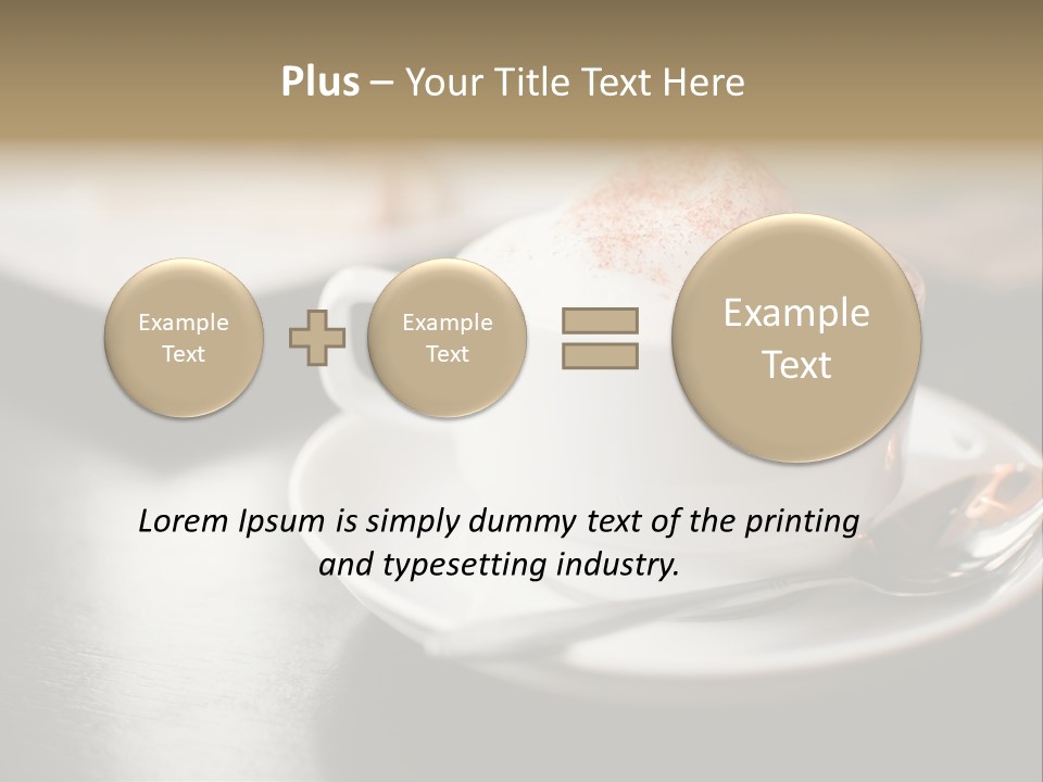 Foamy Restaurant Cafe PowerPoint Template