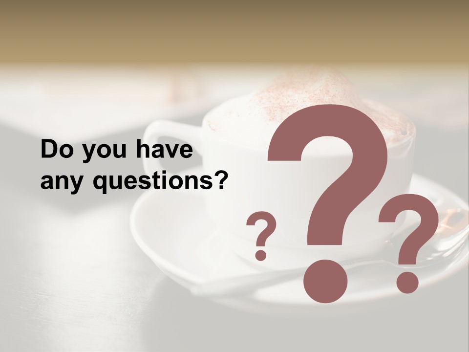 Foamy Restaurant Cafe PowerPoint Template