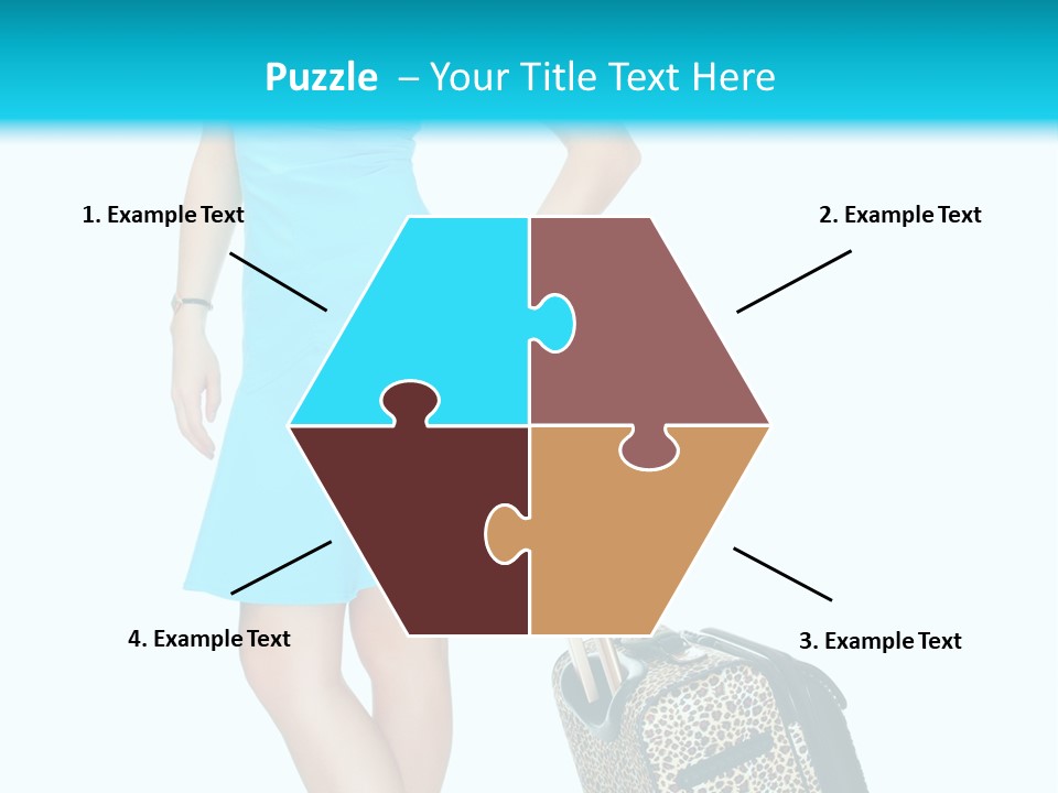 Glasses Beauty Suitcase PowerPoint Template