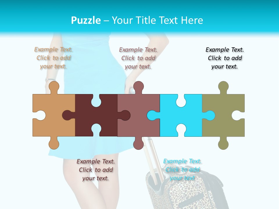 Glasses Beauty Suitcase PowerPoint Template