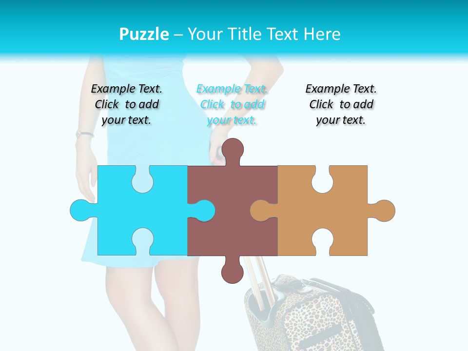 Glasses Beauty Suitcase PowerPoint Template