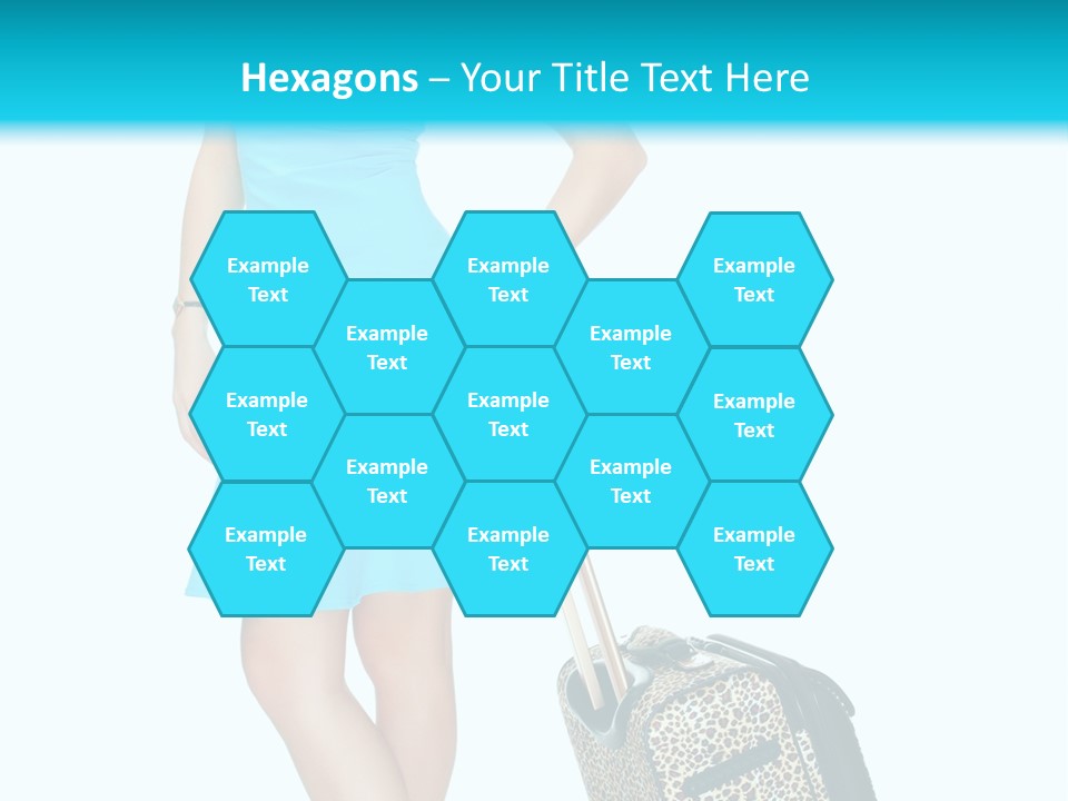 Glasses Beauty Suitcase PowerPoint Template