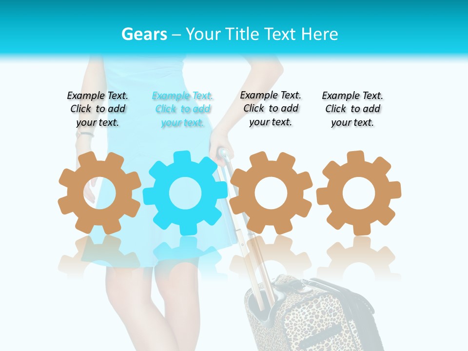 Glasses Beauty Suitcase PowerPoint Template