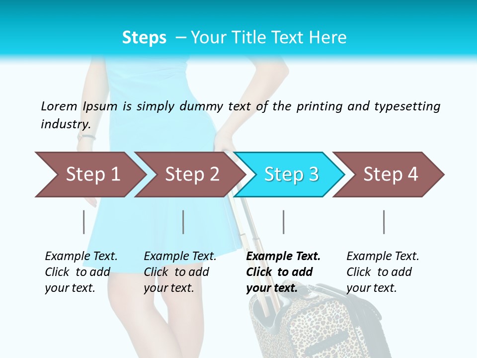 Glasses Beauty Suitcase PowerPoint Template