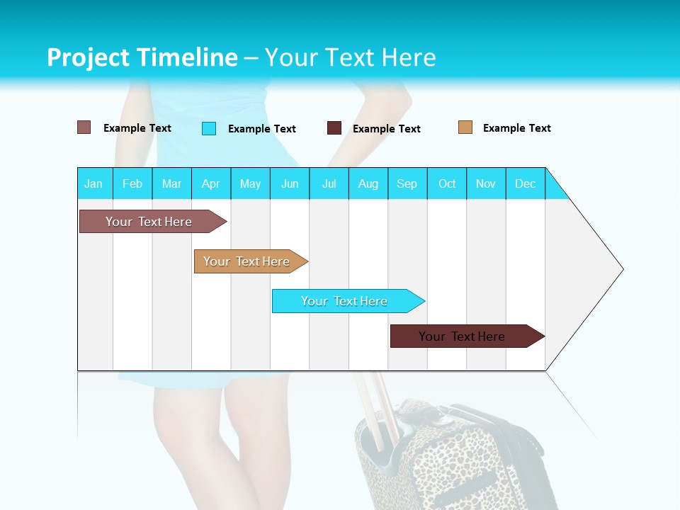 Glasses Beauty Suitcase PowerPoint Template