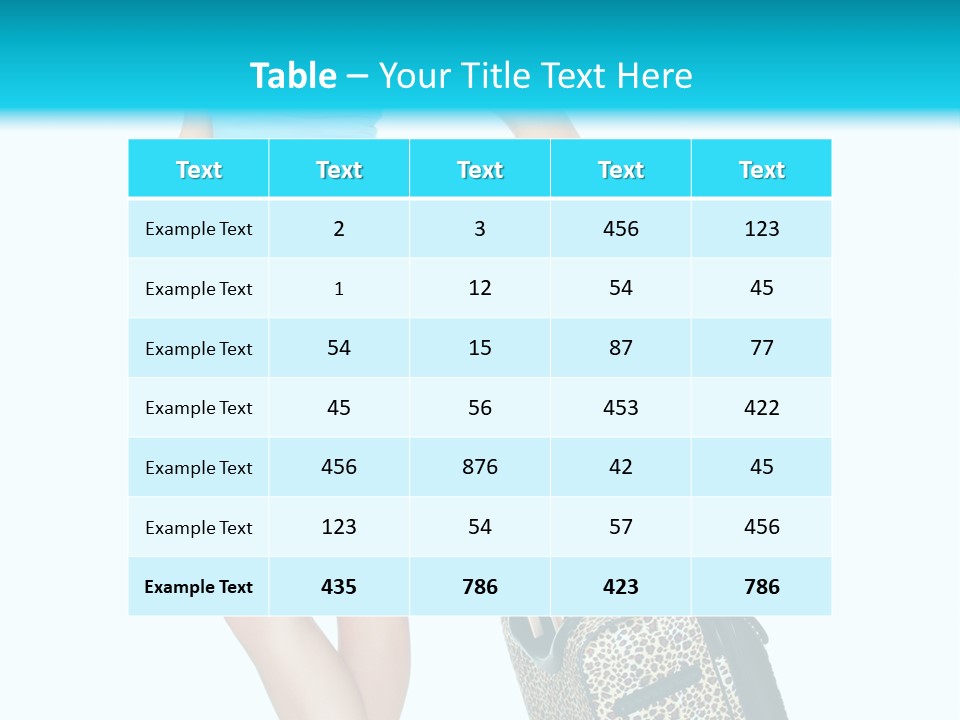 Glasses Beauty Suitcase PowerPoint Template