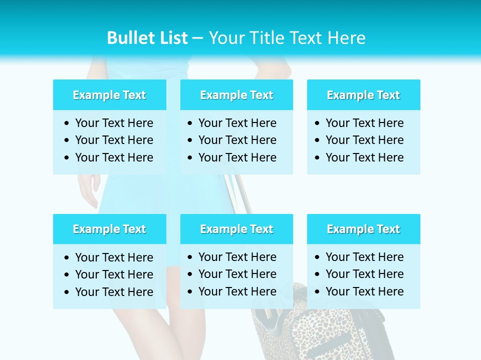 Glasses Beauty Suitcase PowerPoint Template