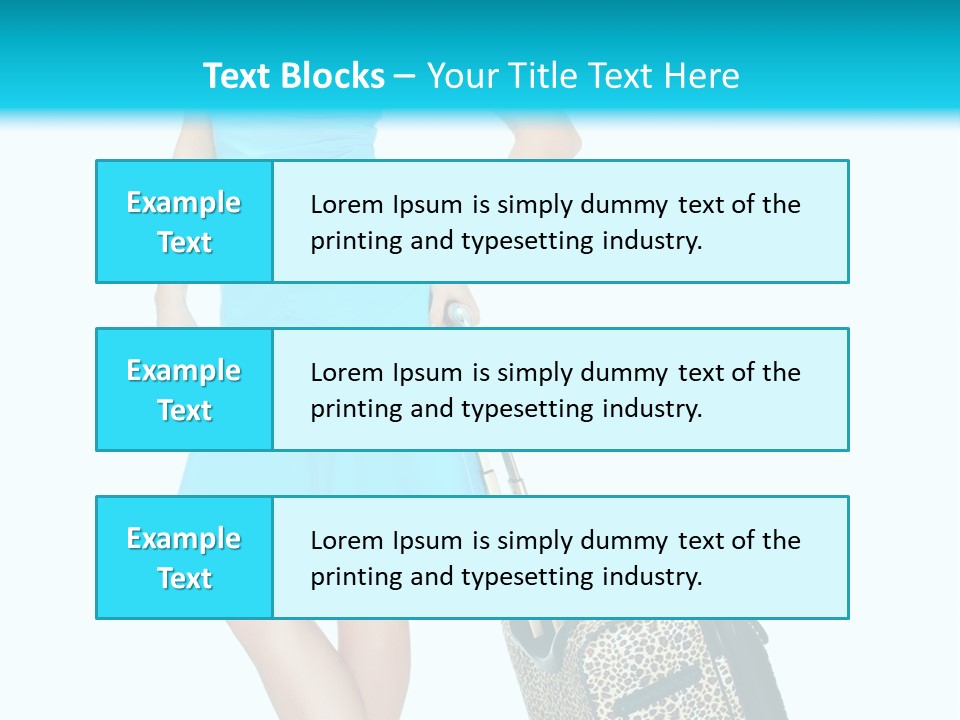 Glasses Beauty Suitcase PowerPoint Template