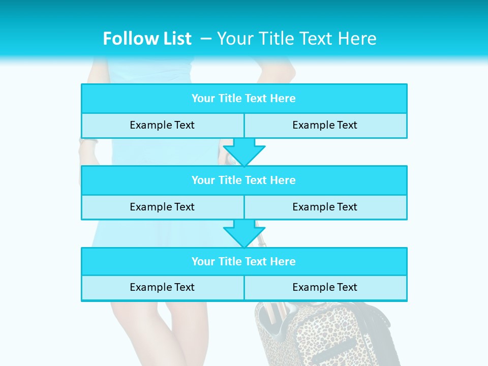 Glasses Beauty Suitcase PowerPoint Template