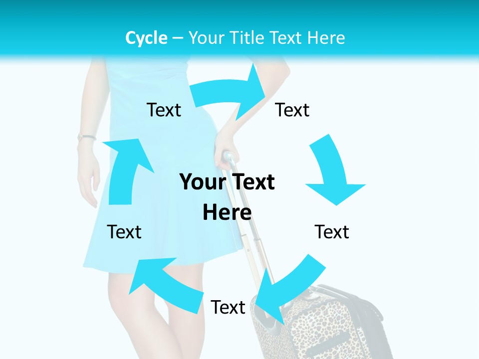 Glasses Beauty Suitcase PowerPoint Template