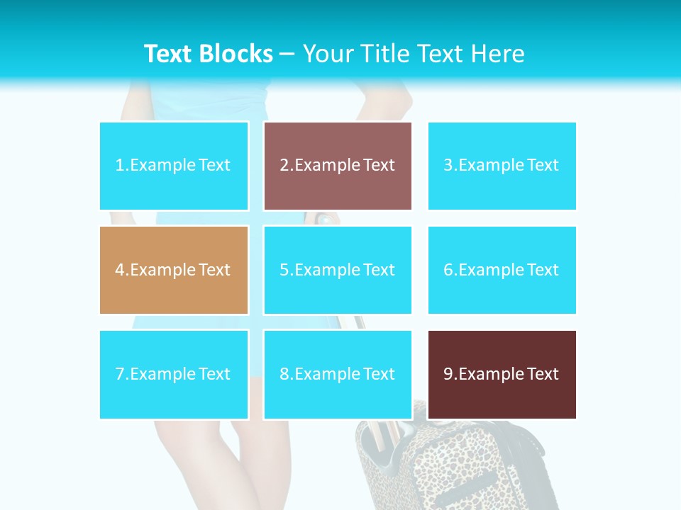 Glasses Beauty Suitcase PowerPoint Template