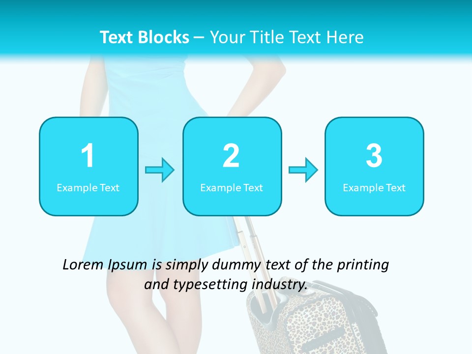 Glasses Beauty Suitcase PowerPoint Template