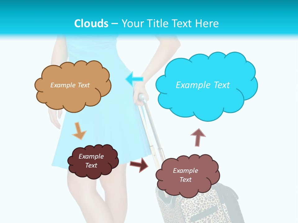 Glasses Beauty Suitcase PowerPoint Template