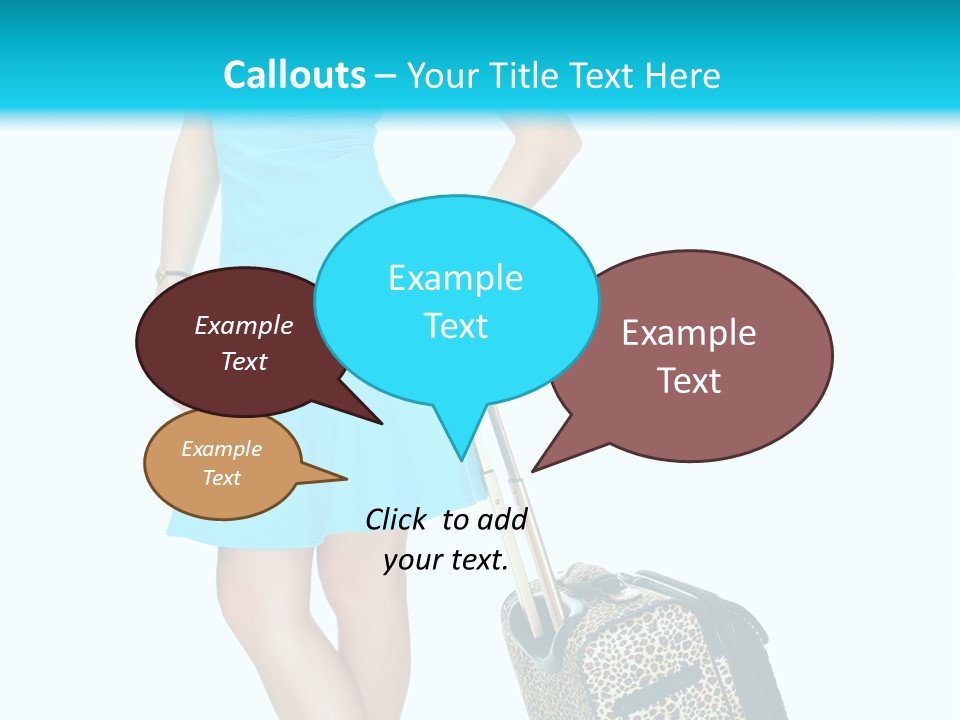 Glasses Beauty Suitcase PowerPoint Template