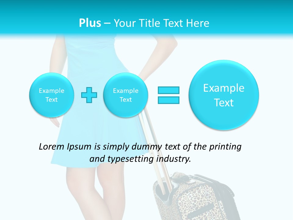Glasses Beauty Suitcase PowerPoint Template