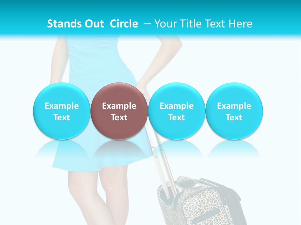 Glasses Beauty Suitcase PowerPoint Template