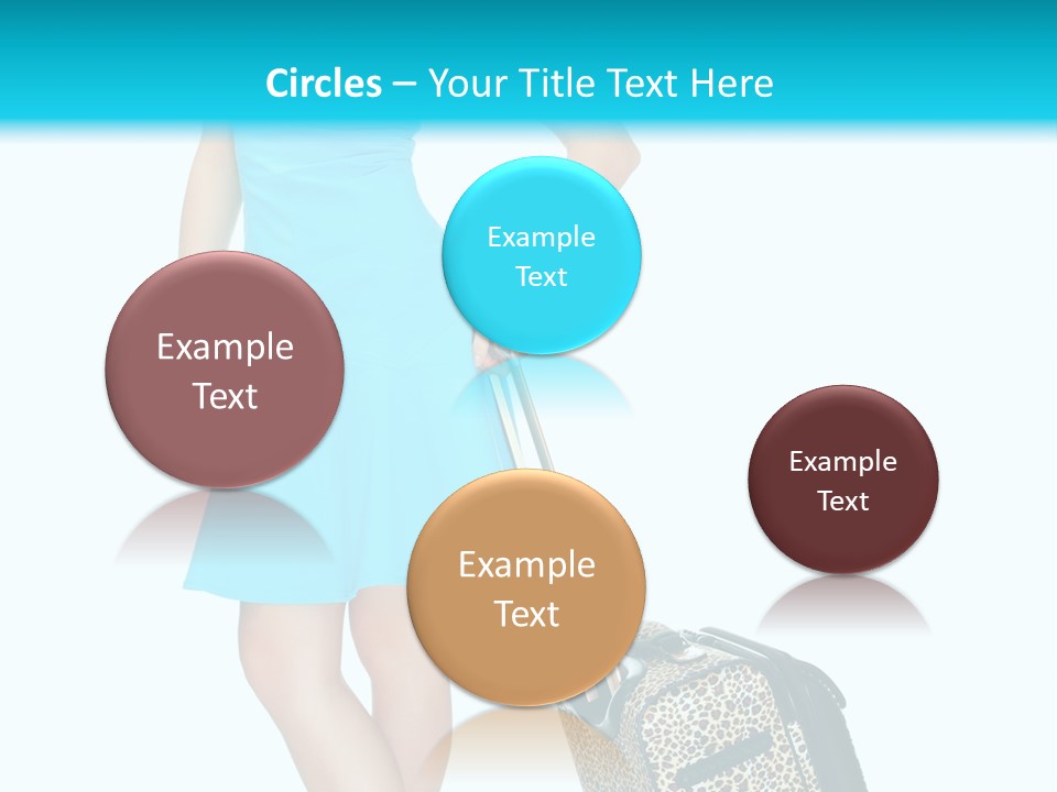 Glasses Beauty Suitcase PowerPoint Template