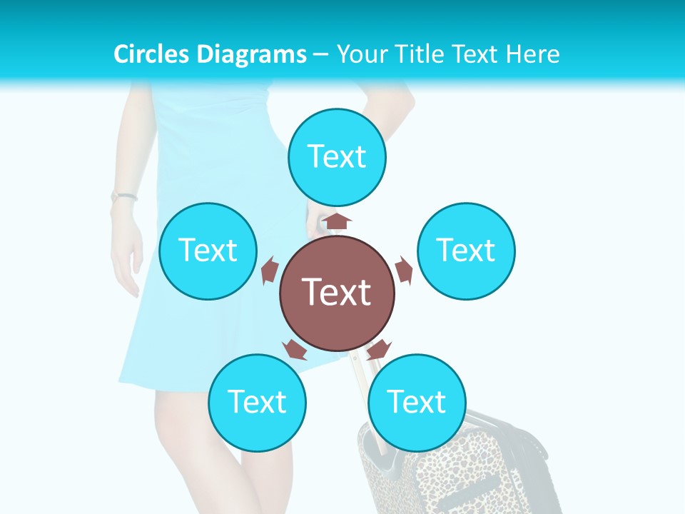 Glasses Beauty Suitcase PowerPoint Template