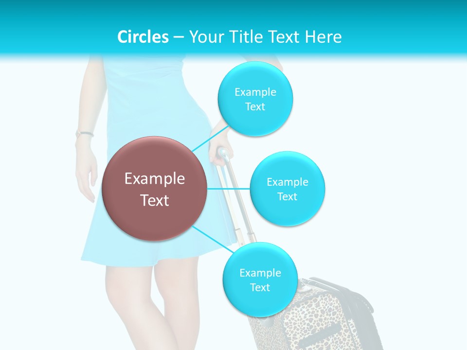 Glasses Beauty Suitcase PowerPoint Template