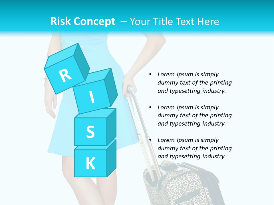 Glasses Beauty Suitcase PowerPoint Template