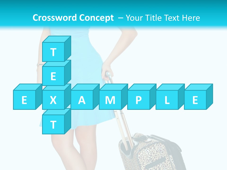 Glasses Beauty Suitcase PowerPoint Template