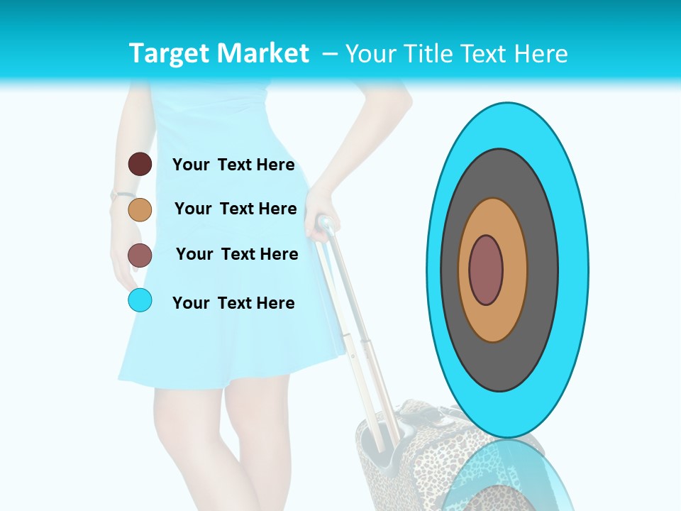 Glasses Beauty Suitcase PowerPoint Template