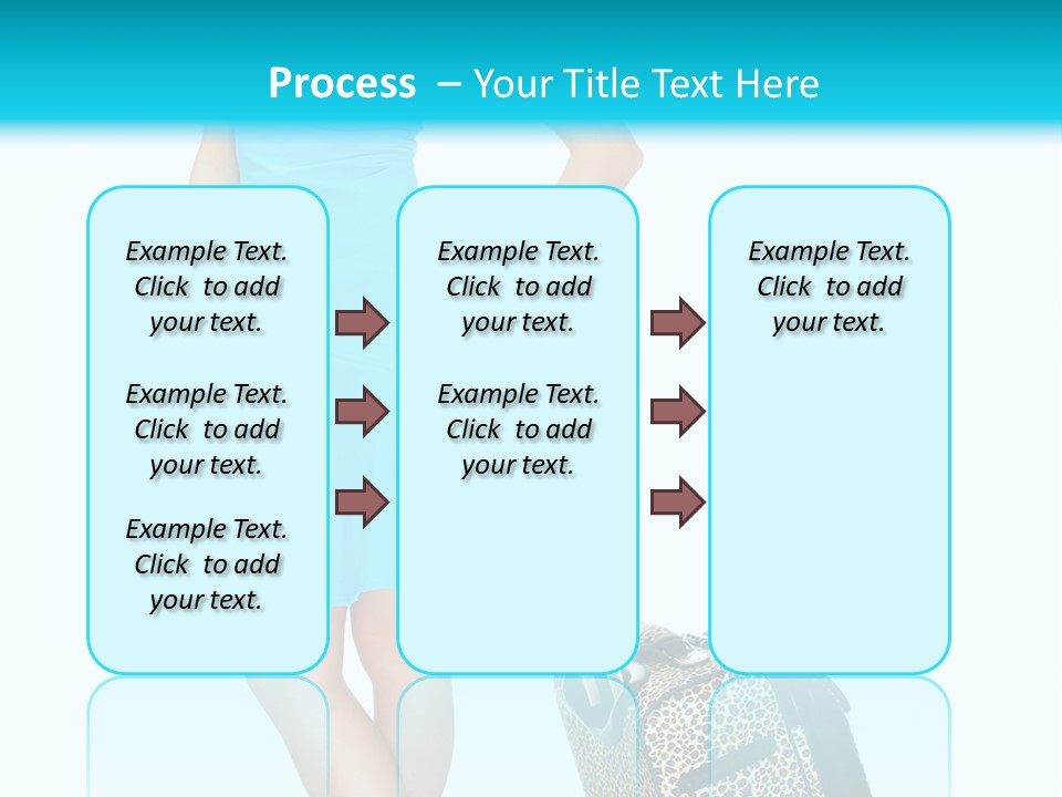 Glasses Beauty Suitcase PowerPoint Template