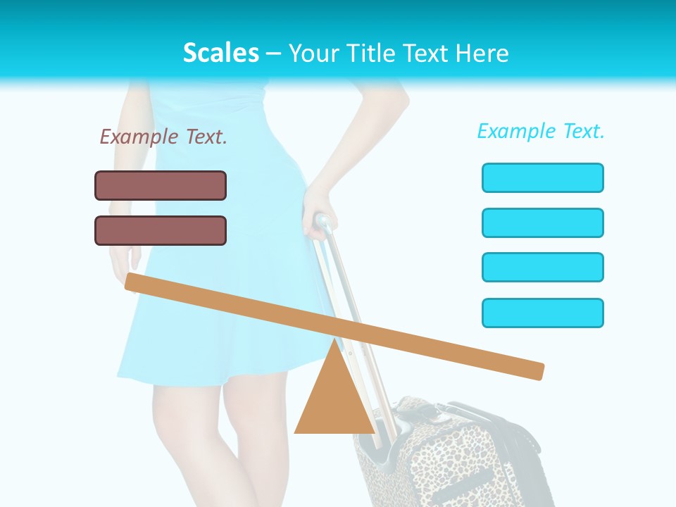 Glasses Beauty Suitcase PowerPoint Template