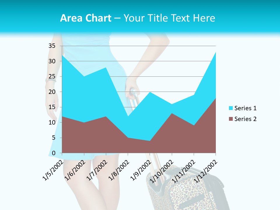 Glasses Beauty Suitcase PowerPoint Template