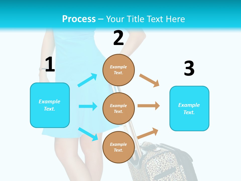 Glasses Beauty Suitcase PowerPoint Template