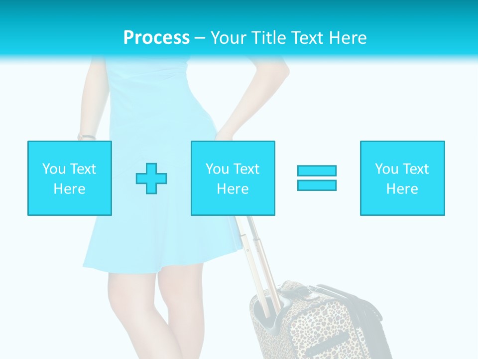 Glasses Beauty Suitcase PowerPoint Template