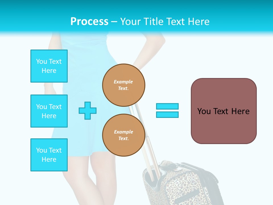 Glasses Beauty Suitcase PowerPoint Template