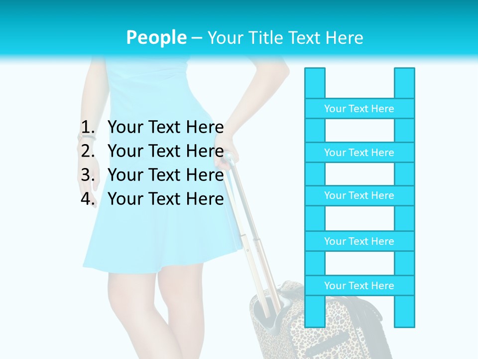 Glasses Beauty Suitcase PowerPoint Template