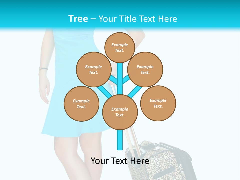 Glasses Beauty Suitcase PowerPoint Template