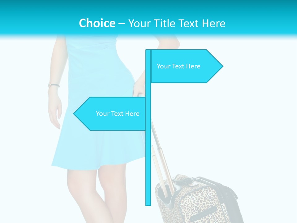 Glasses Beauty Suitcase PowerPoint Template