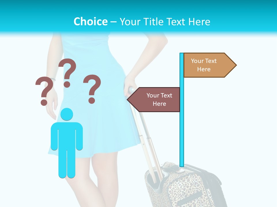 Glasses Beauty Suitcase PowerPoint Template