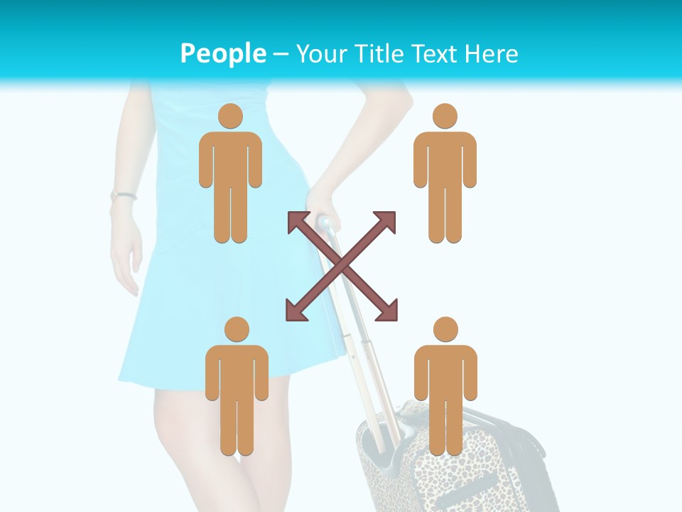 Glasses Beauty Suitcase PowerPoint Template