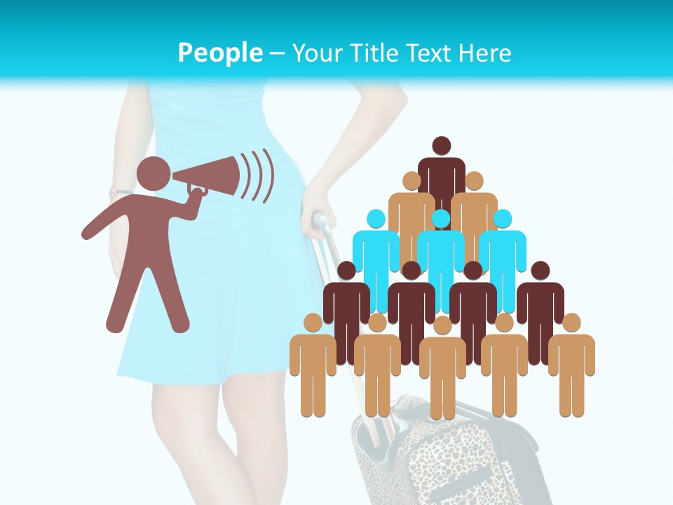 Glasses Beauty Suitcase PowerPoint Template