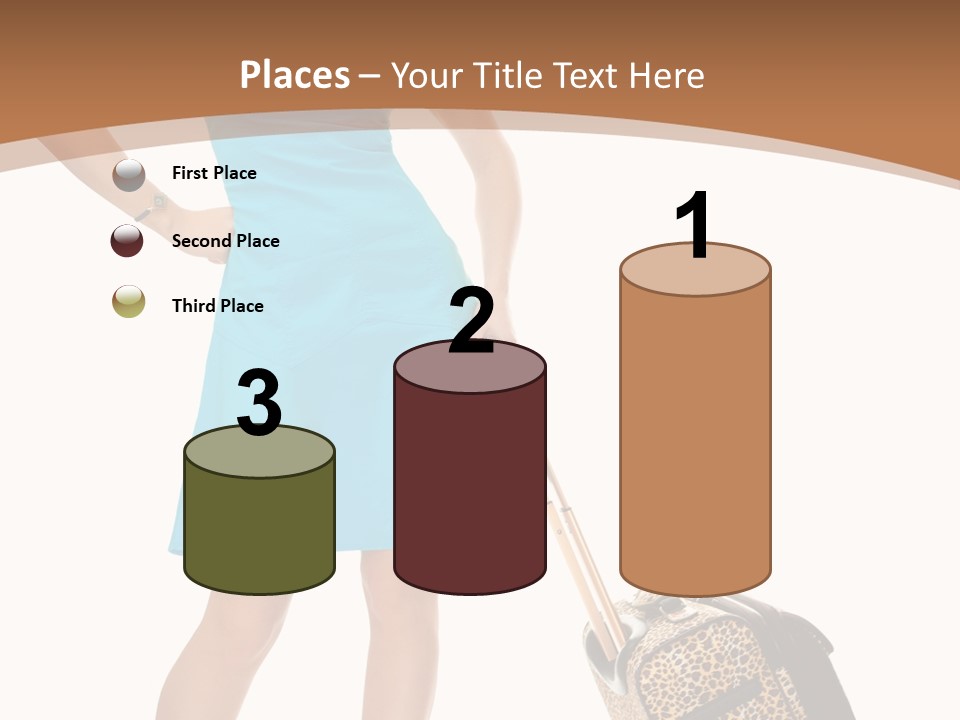 Female Vacation Girl PowerPoint Template