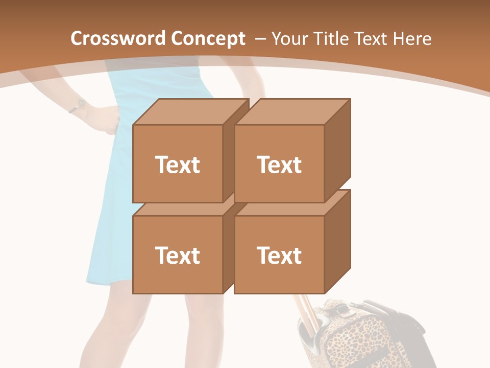 Female Vacation Girl PowerPoint Template