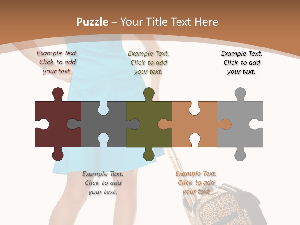 Female Vacation Girl PowerPoint Template