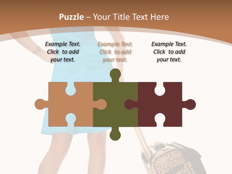 Female Vacation Girl PowerPoint Template