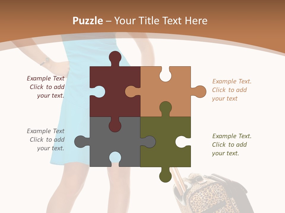 Female Vacation Girl PowerPoint Template