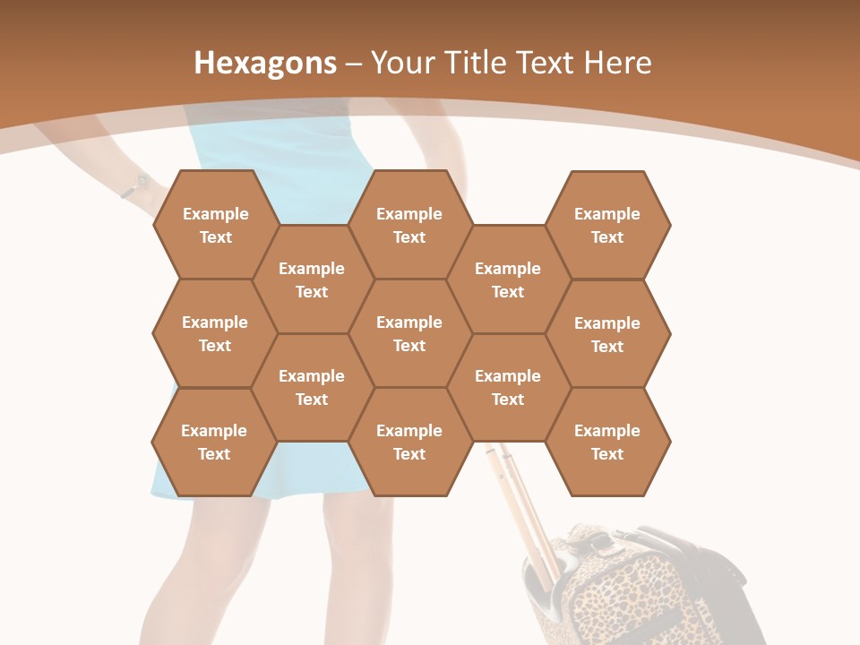 Female Vacation Girl PowerPoint Template