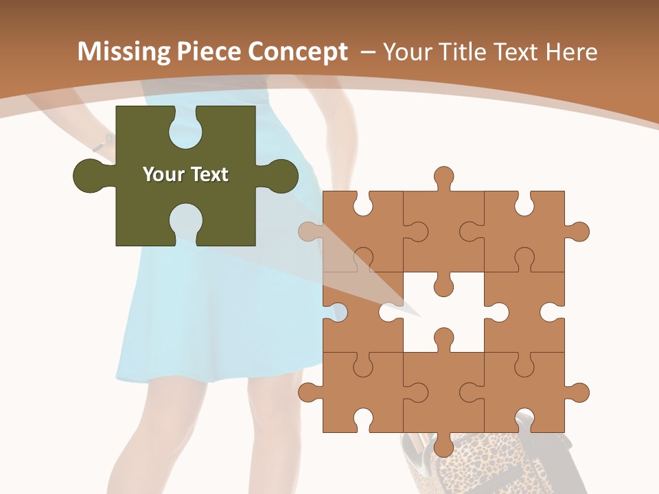 Female Vacation Girl PowerPoint Template