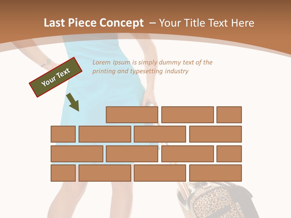 Female Vacation Girl PowerPoint Template