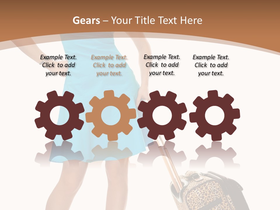 Female Vacation Girl PowerPoint Template