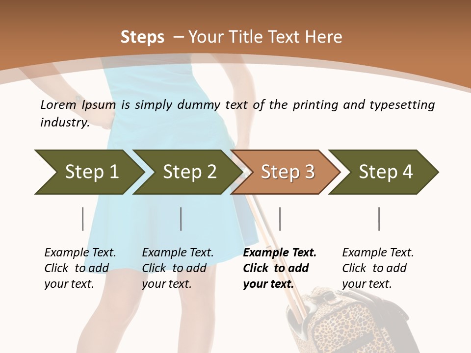 Female Vacation Girl PowerPoint Template